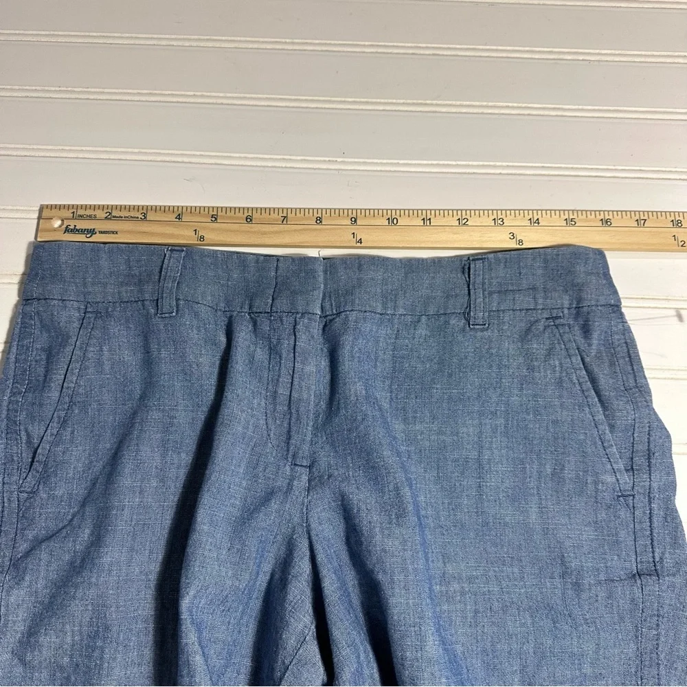 J Crew NWOT blue chambray shorts women’s 6